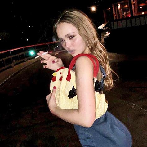 lily rose depp smoking